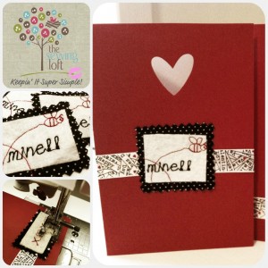 Valentine's Day Card via TheSewingLoft.com
