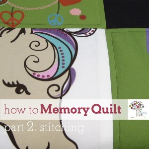How to make a memory quilt on The Sewing Loft