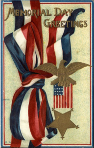 Patriotic Ribbons c1910 Postcard