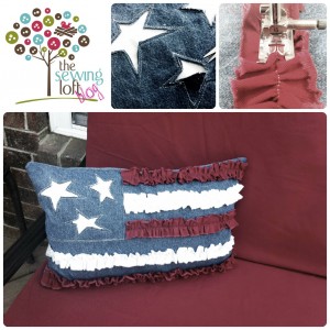 Ruffle Pillow Small Collage