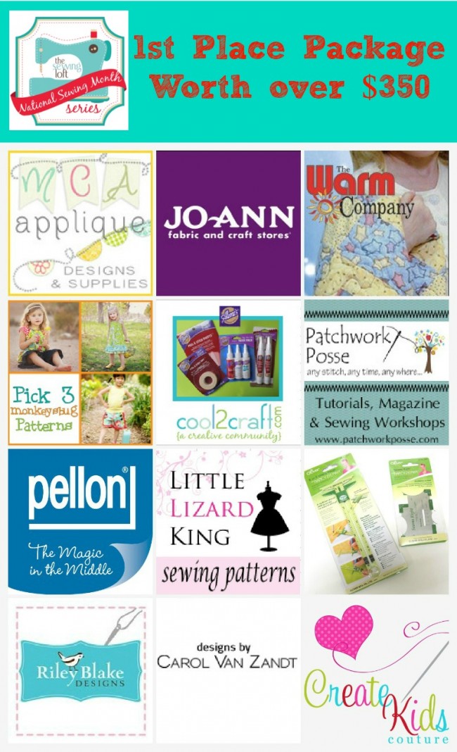 National Sewing Month 1st Place Prize Package National Sewing Month 1st Place Prize Package