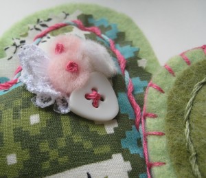 Felt Heart Pins
