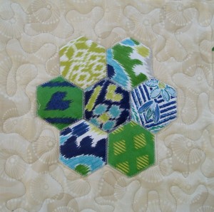 Quick as a Fox Block 5- Hexagon Appliqué