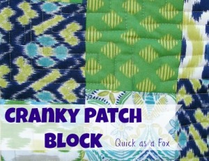 Cranky 9 Patch Quilt Block- Quick as a Fox