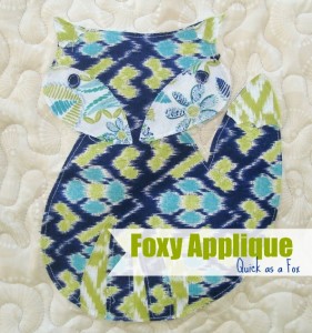 Foxy Appliqué Block 9- Quick as a Fox Quilt Along
