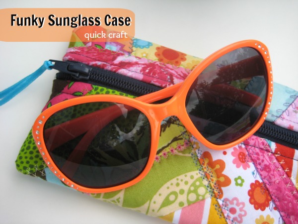 Funky Sunglass Case from scraps | The Sewing Loft