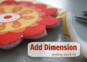 Add Dimension with Fusible Fleece: Quick Tip