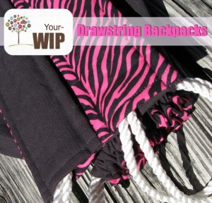 Drawstring Backpacks Your Work In Progress | The Sewing Loft