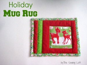 Holiday Mug Rug by The Sewing Loft