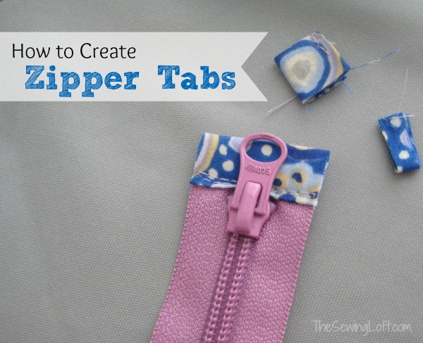 Zipper Tabs & Anatomy 101 - The Sewing Loft