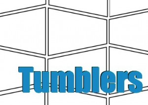 Tumblers are a perfect shape for English Paper Piecing. Free pattern by The Sewing Loft