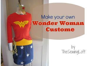 Learn how to make your own Wonder Woman Costume by The Sewing Loft #halloween #diy