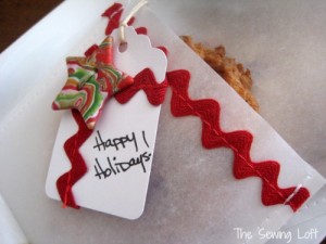 Trimmed parchment bags can help make store bought baked goods fantastic. by The Sewing Loft