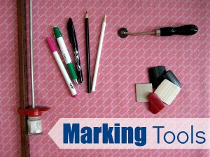 Different types of Marking Tools on The Sewing Loft