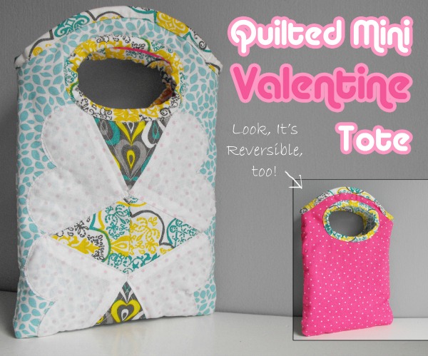 ... Tote Bag on The Sewing Loft #freepattern #sewing #Valentine'sDay