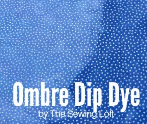 Ombre Dip Dye Effect on Fabric
