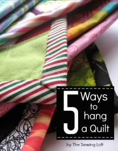 Learn the different ways to hang your small wall quilt. The Sewing Loft