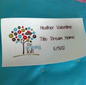 Label your work with fabric sheets. Quick Tip on The Sewing Loft