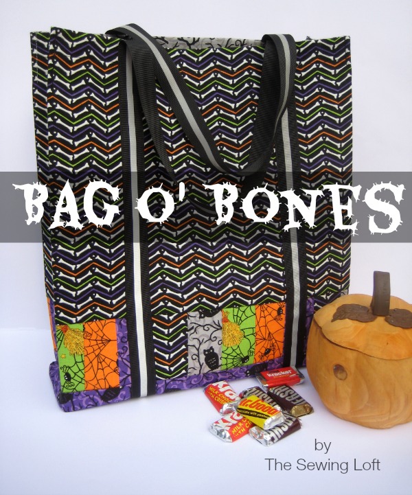 Halloween Tote Bag Pattern| Bag O Bones