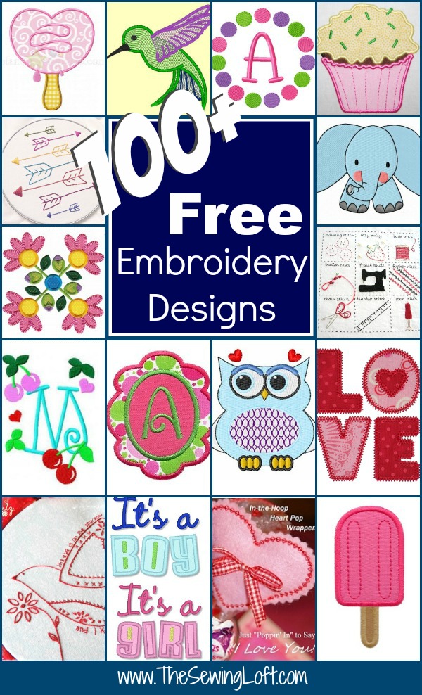your creative juices flowing with over 100 free embroidery designs 