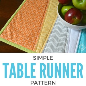Simple Table Runner DIY