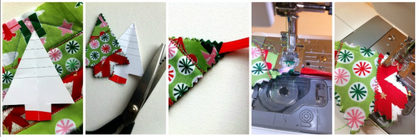 Fabric Scrap Holiday Ornaments -The Sewing Loft