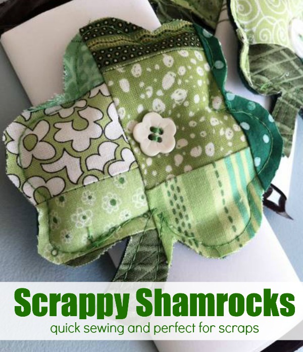 Scrappy Shamrock | Easy St Patrick’s Day Decorations | Sewing Projects | Featured