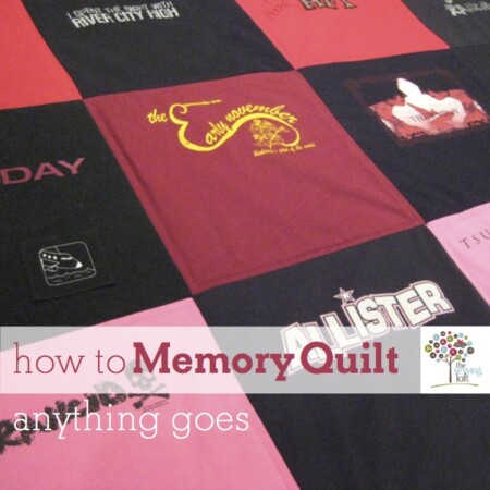 How to make a memory quilt on The Sewing Loft
