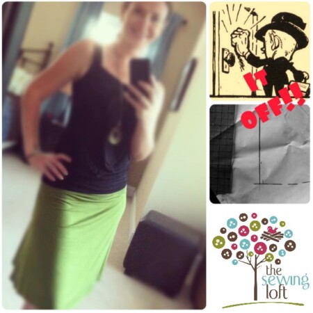 Skirt DIY. Learn how to copy your favorite skirt. I made this one. The Sewing Loft