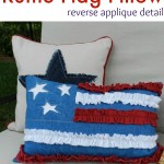 Easy to make ruffle flag pillow pattern. The Sewing Loft