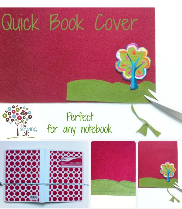 quick and easy notebook cover. The Sewing Loft