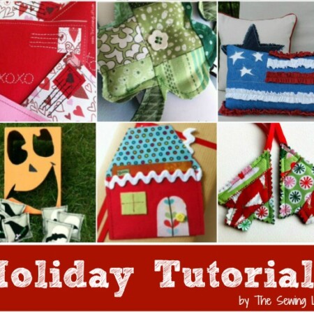 Round up of easy to make holiday projects by The Sewing Loft