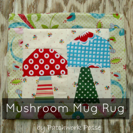Mushroom Mug Rug | The Sewing Loft