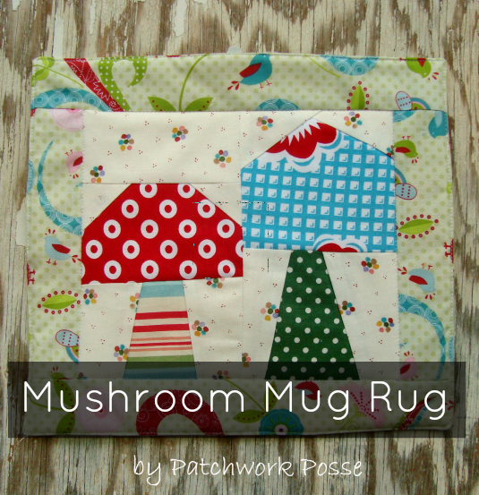 Mushroom Mug Rug | The Sewing Loft