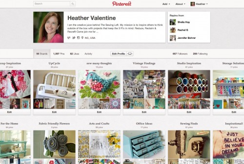 The Sewing Loft Pinterest Boards