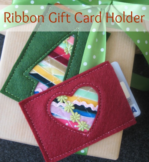 Easy Gift Card Holder using scraps on The Sewing Loft