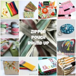 Round up of free zipper pouch and bag tutorials | Zipper Pouch