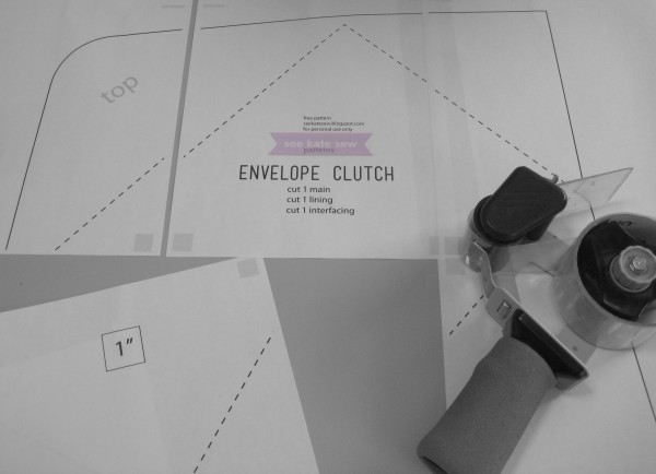 Work in Progress | Envelope Clutch by SeeKateSew