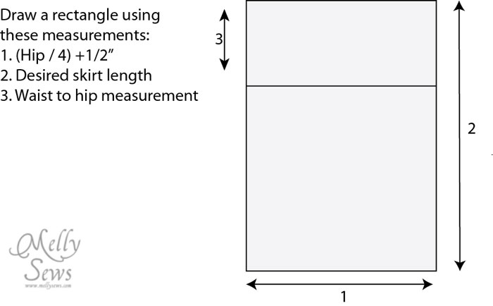 How To Draft A Simple Skirt Pattern With Inner Facing And No Waistband 