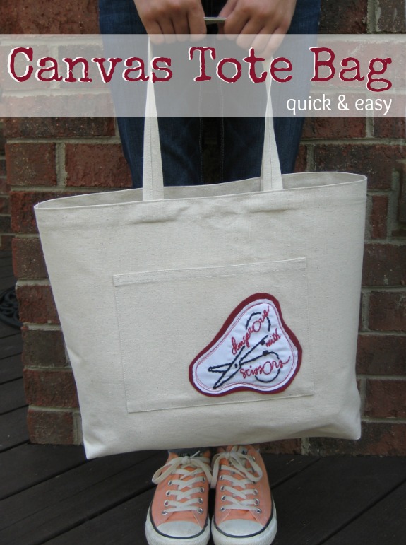 DIY Canvas Tote Bag