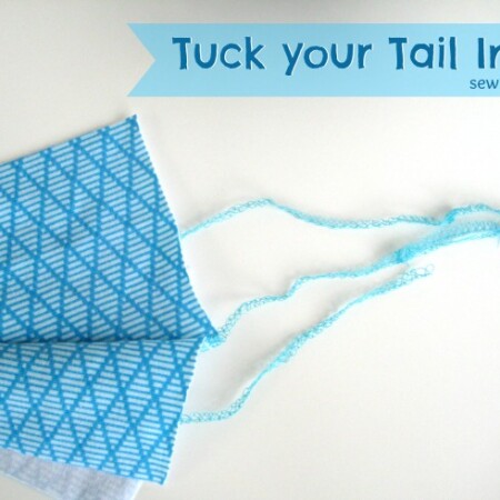 Serger Sewing Tip: Tuck your tail in | The Sewing Loft