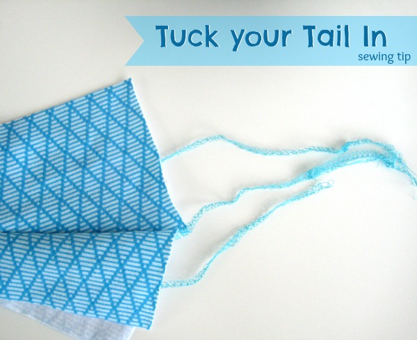 Serger Sewing Tip: Tuck your tail in | The Sewing Loft