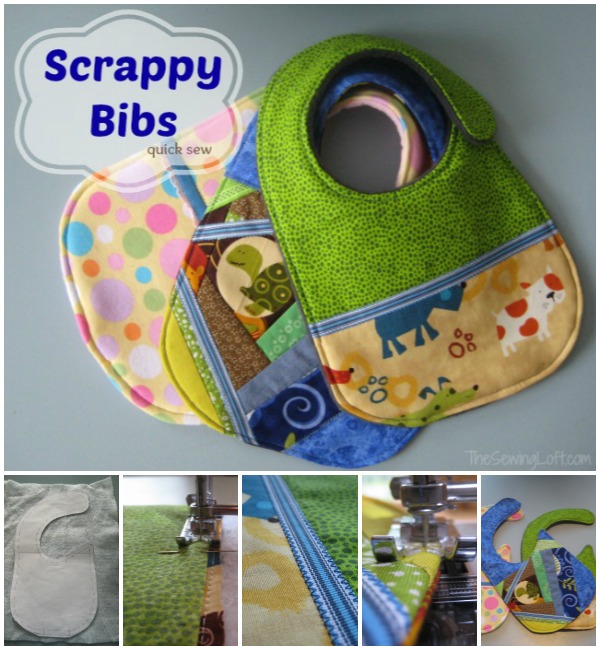 Baby bibs made with scraps | The Sewing Loft