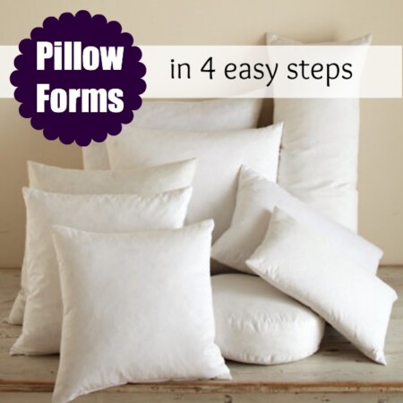 pillow forms created in 4 easy steps | The Sewing Loft