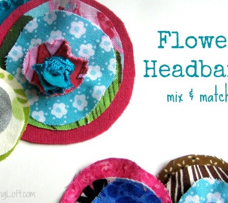 No Sew Easy Elastic Headband can be made in just minutes with scrap fabric. Learn how on The Sewing Loft