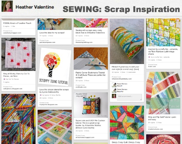 Scrap Inspiration Pinterest | The Sewing Loft