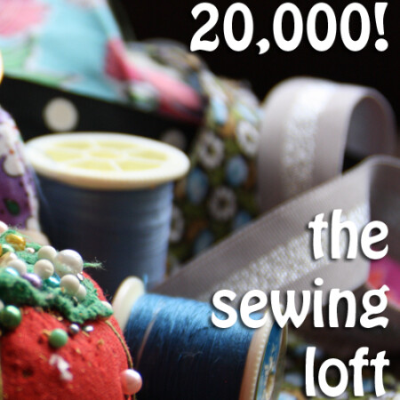 Thank you for helping us reach a milestone on The Sewing Loft