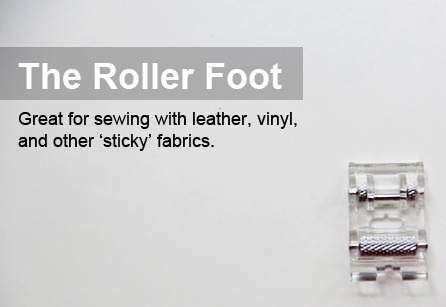 Discover and learn how to use the roller foot during National Sewing Month on The Sewing Loft #NationalSewingMonth #NSM2013