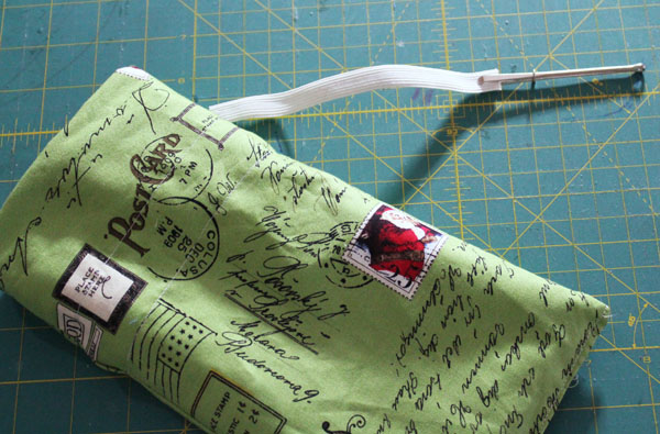 Create an elastic top gift bag with a bodkin. #NationalSewingMonth on The Sewing Loft