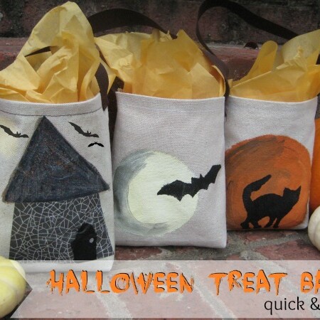 Halloween Treat Tote Bags by The Sewing Loft